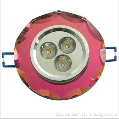3w clear crystal led down light SAA,RoHS,CE approved 50,000H